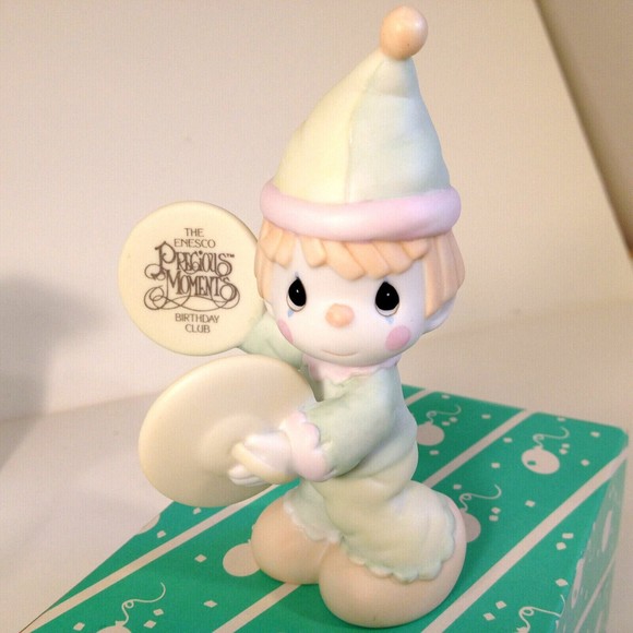 Precious Moments Charter Member A Smile's The Cymbal of Joy 1987 B-0102 - Picture 9 of 11